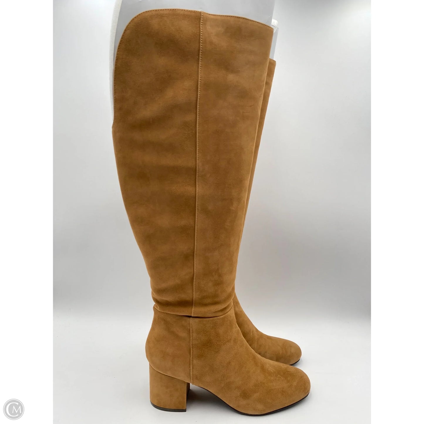 Boots Over-the-knee Heels By Isaac Mizrahi In Tan, Size: 10