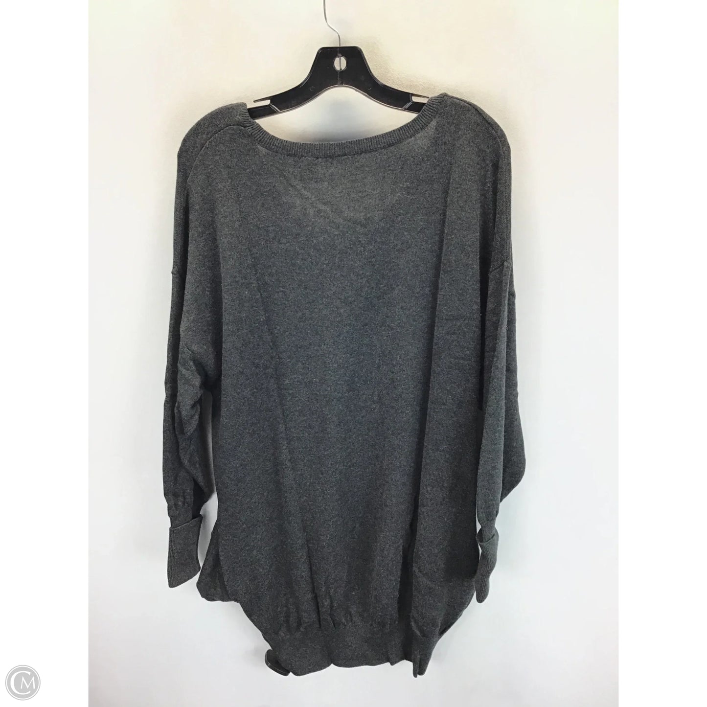 Sweater By Moda Intl In Grey, Size: M