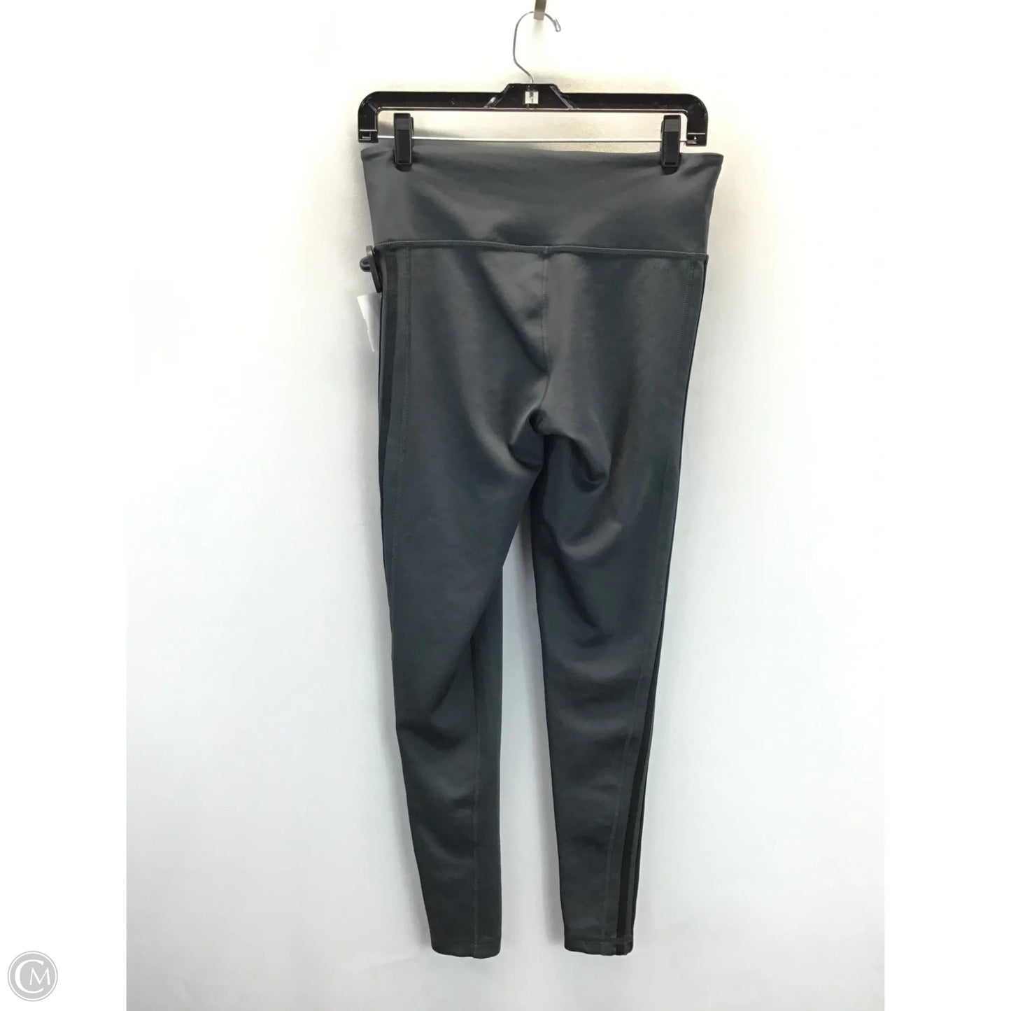 Athletic Leggings By Adidas In Grey, Size: Mp