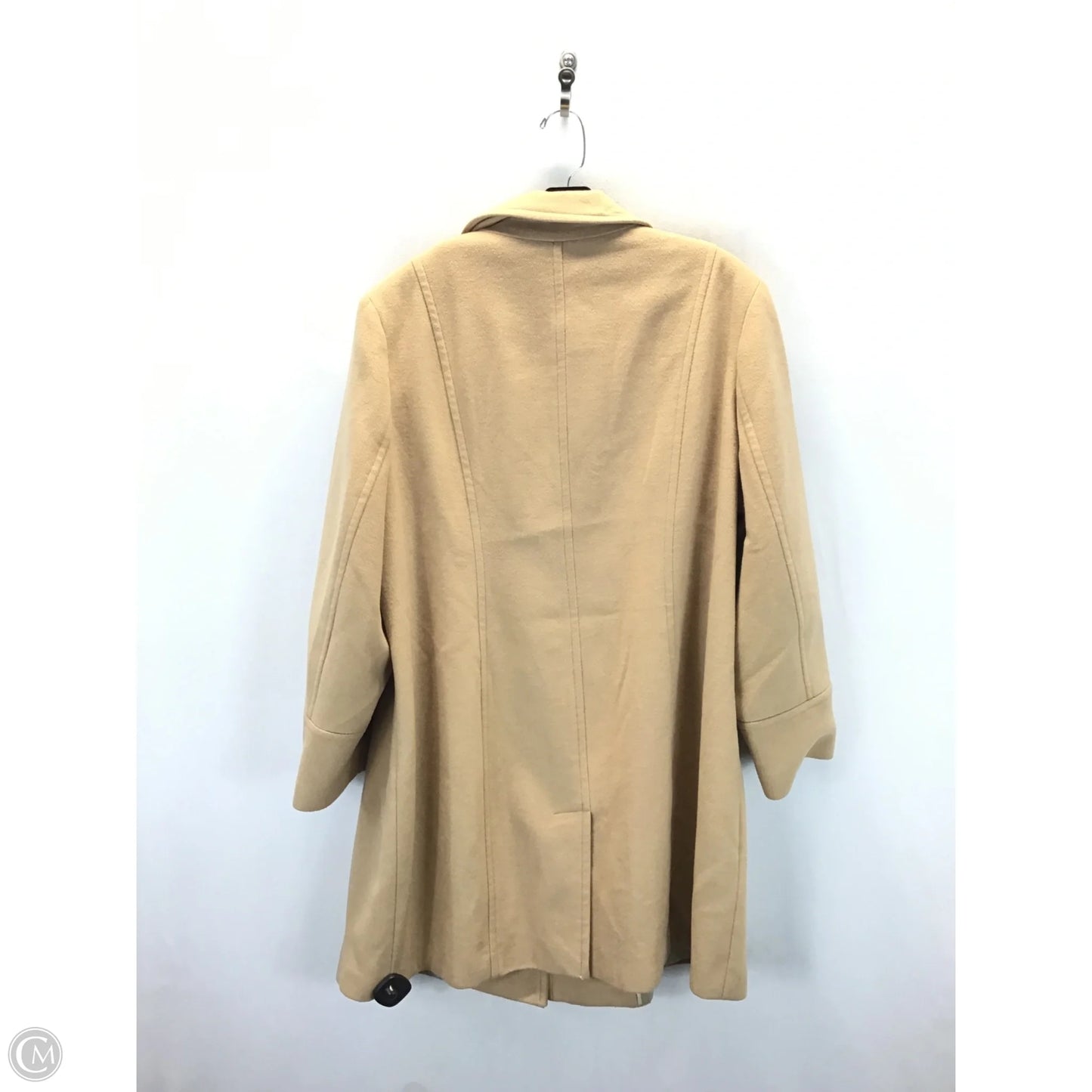 Coat Peacoat By Lands End In Tan, Size: 18