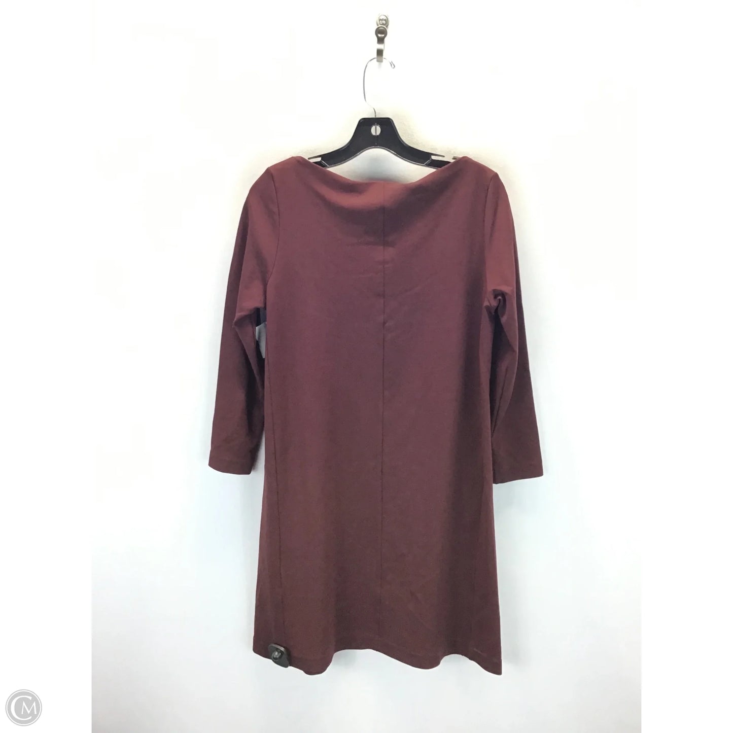 Dress Casual Midi By H&m In Maroon, Size: M