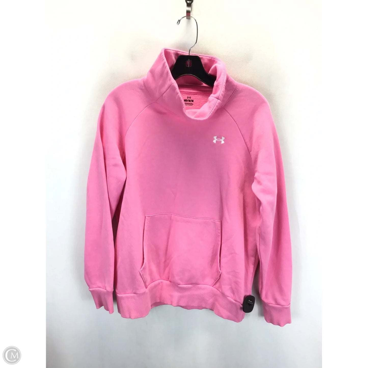 Athletic Sweatshirt Collar By Under Armour In Pink, Size: M