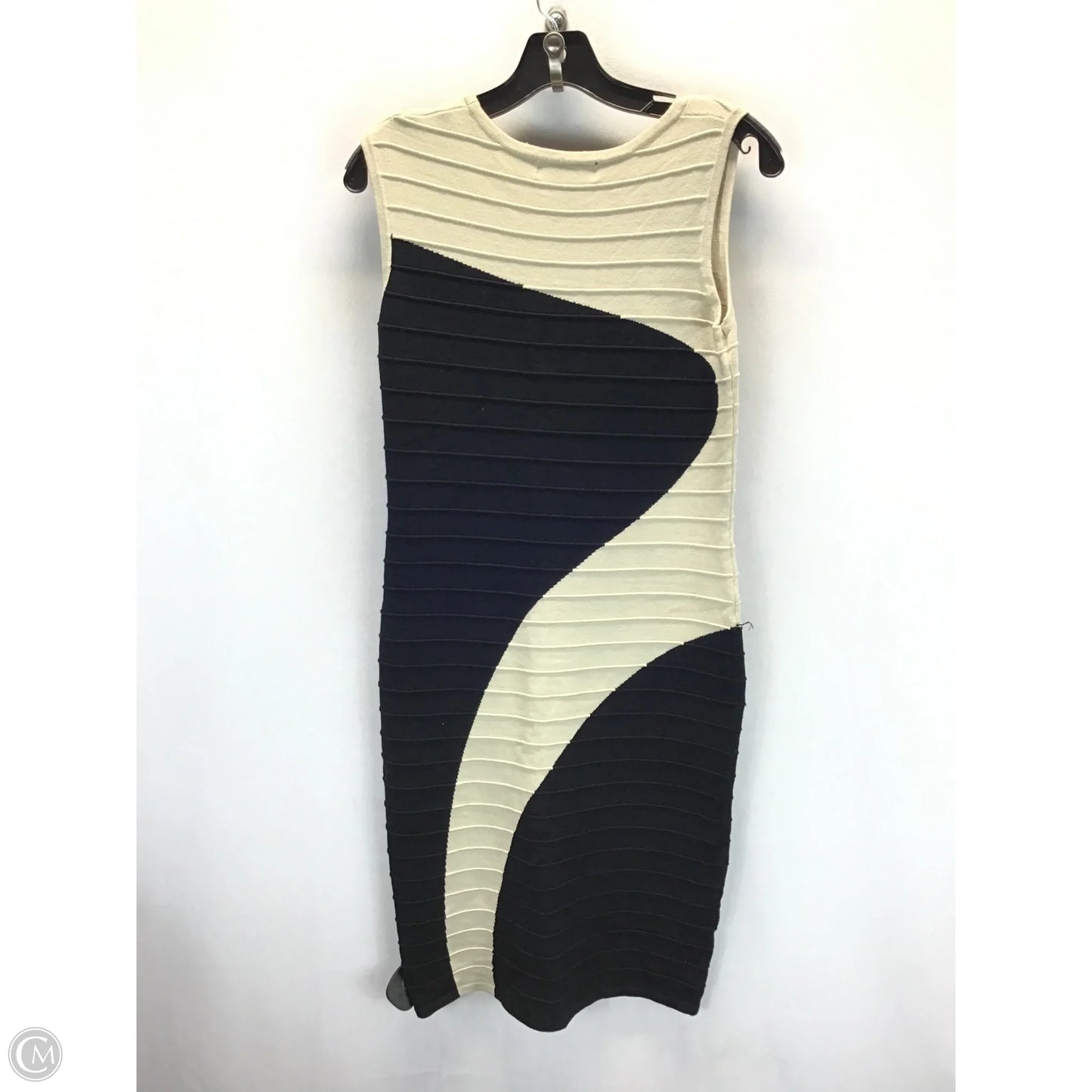 Dress Casual Midi By Ashley Stewart In Black & Tan, Size: 12