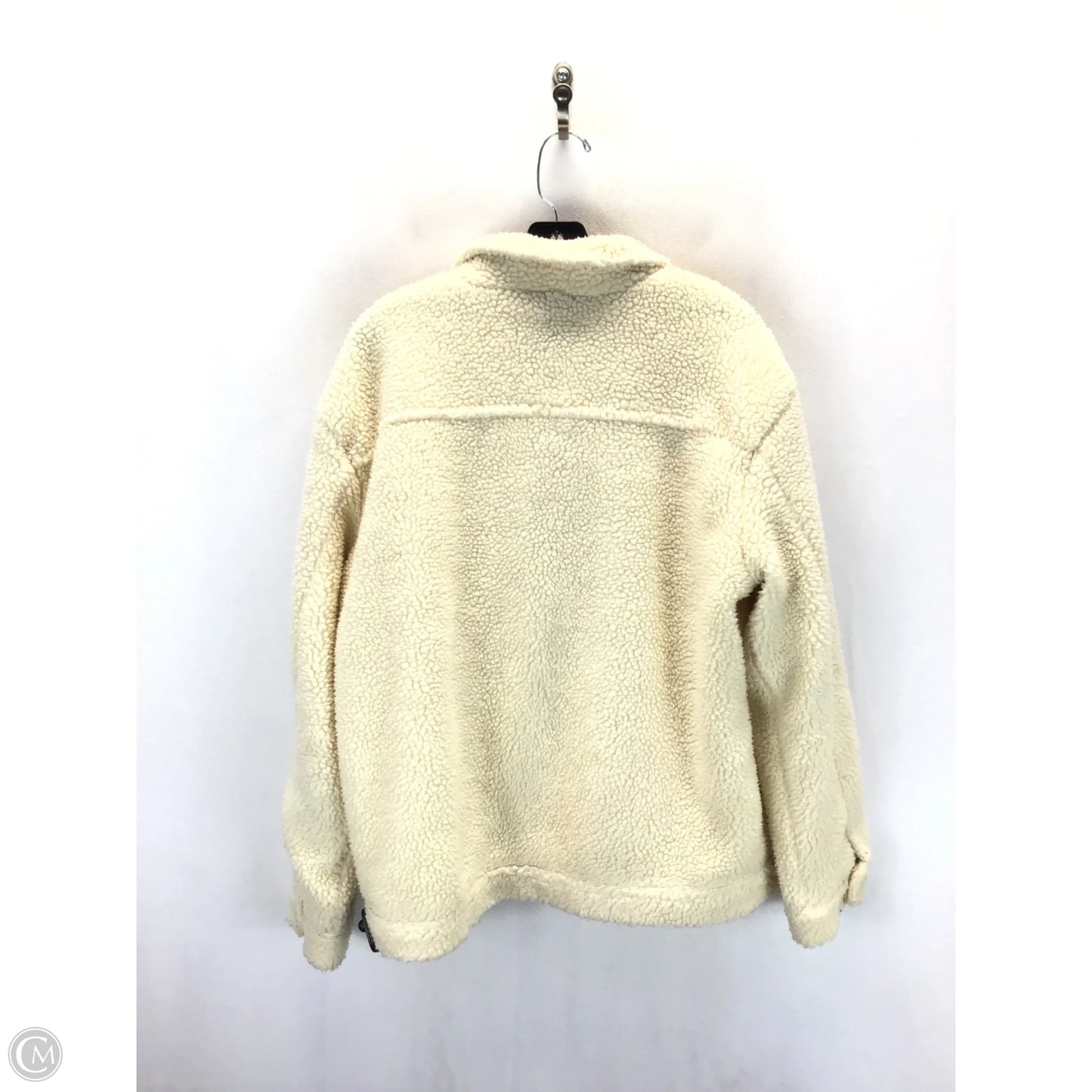 Coat Faux Fur & Sherpa By Clothes Mentor In Cream, Size: M