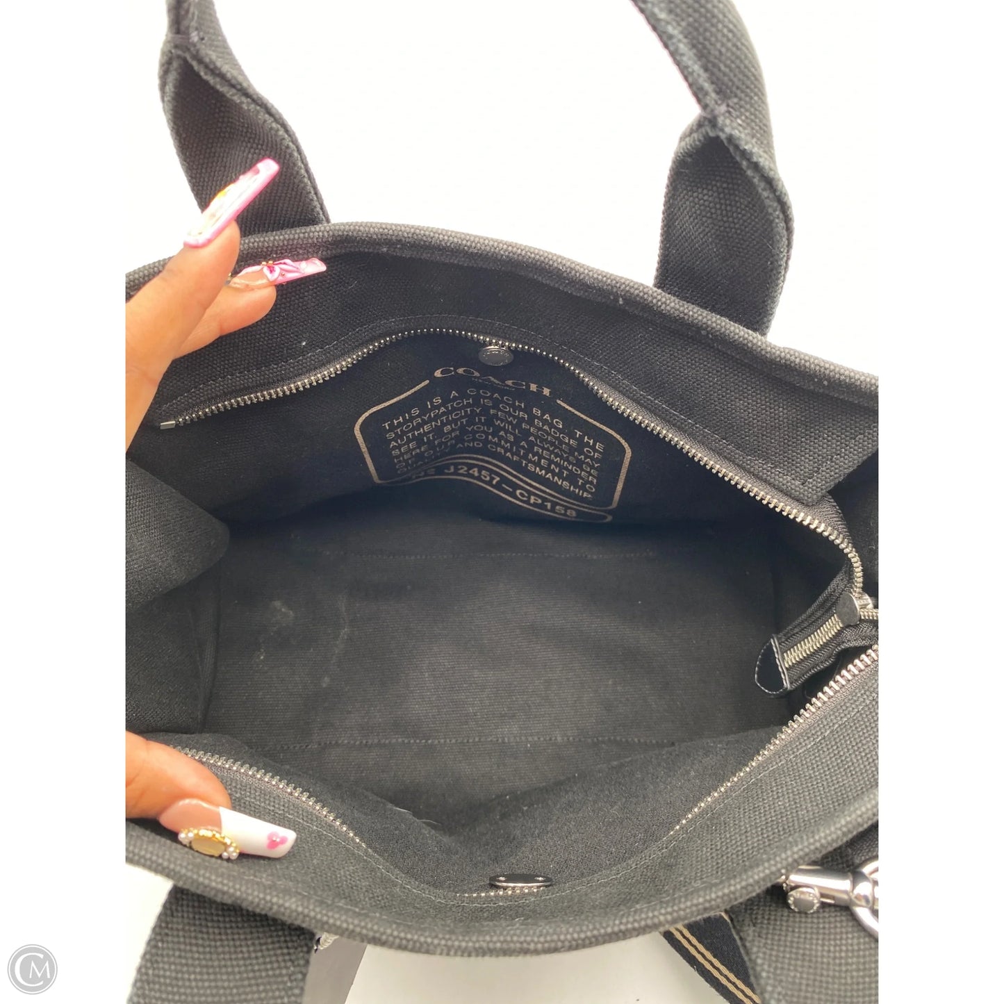 Tote Designer By Coach, Size: Medium