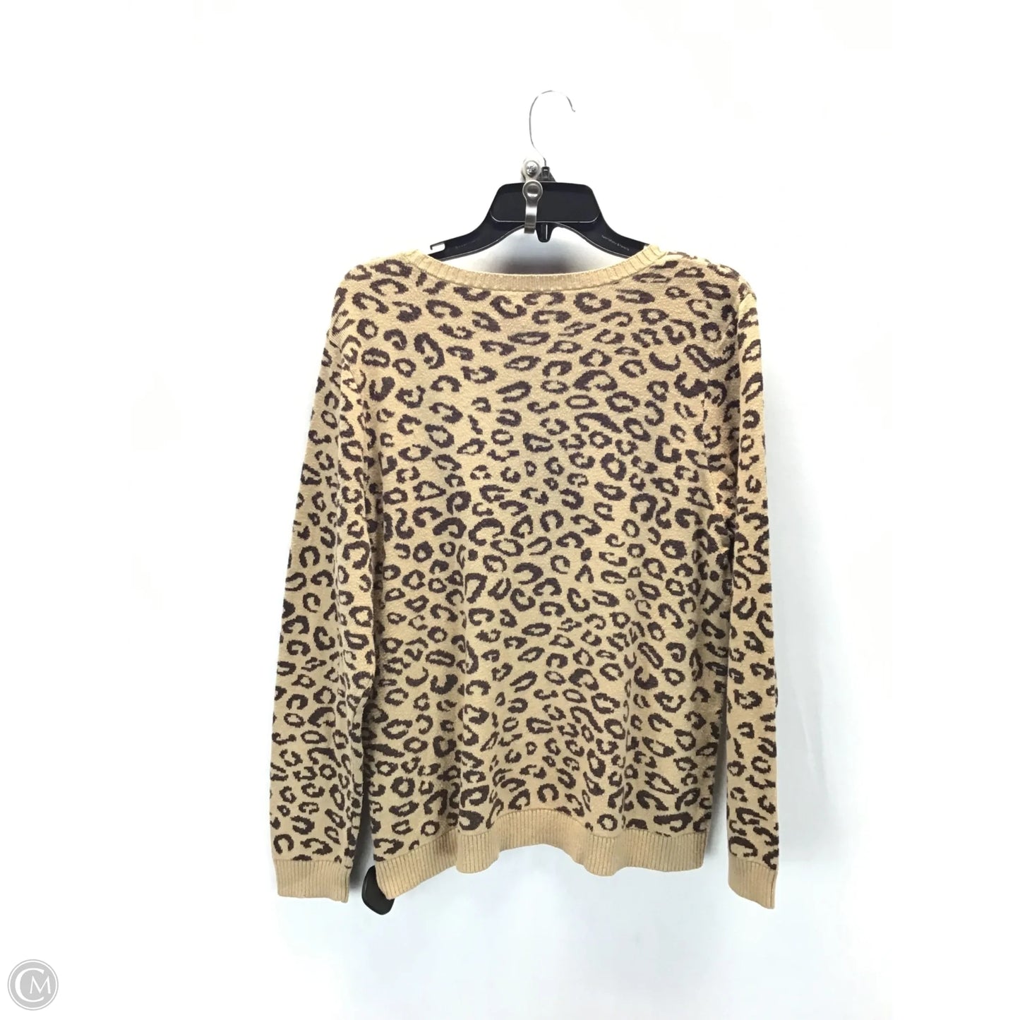 Sweater By Croft And Barrow In Animal Print, Size: Xxl