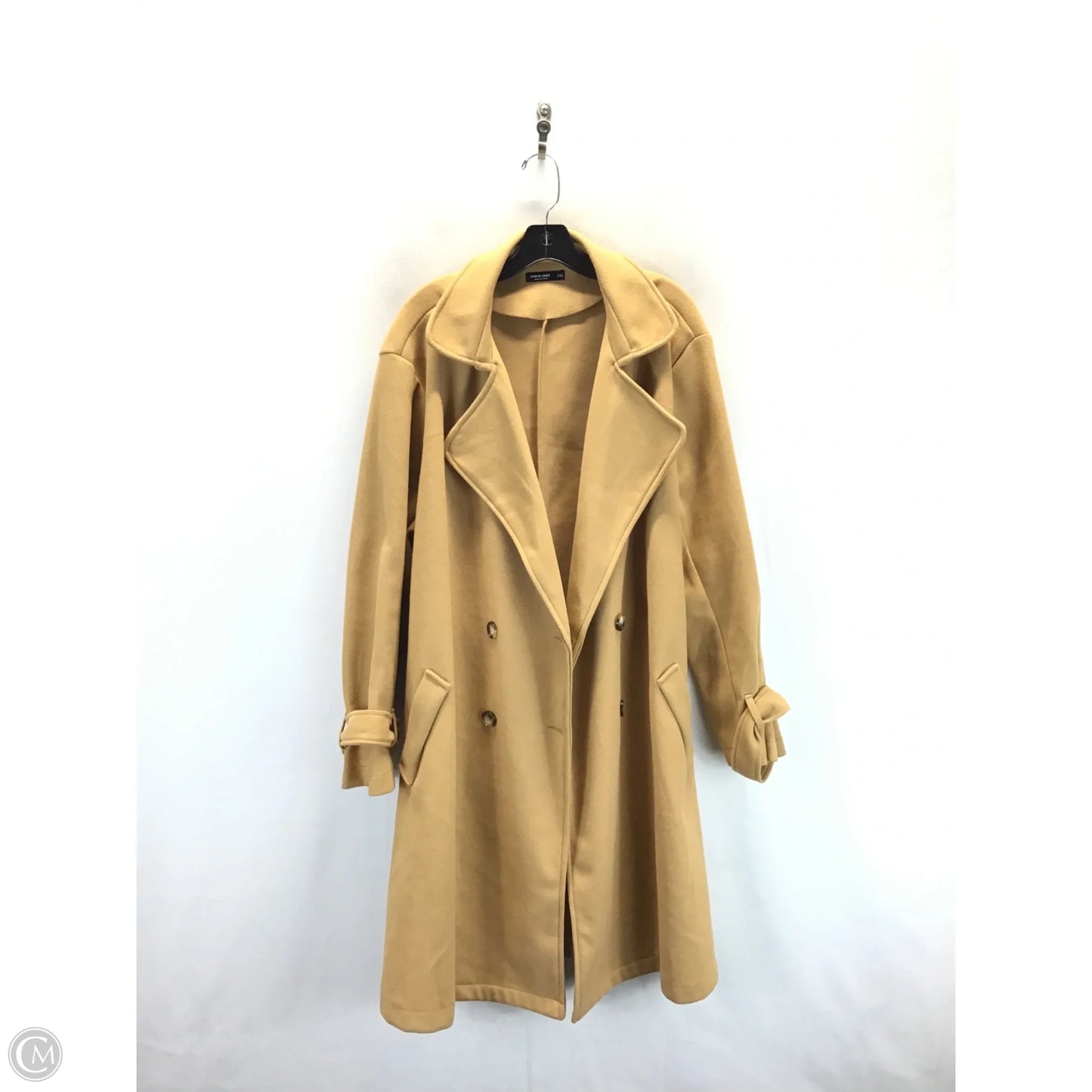 Coat Trench Coat By Shein In Tan, Size: 4x