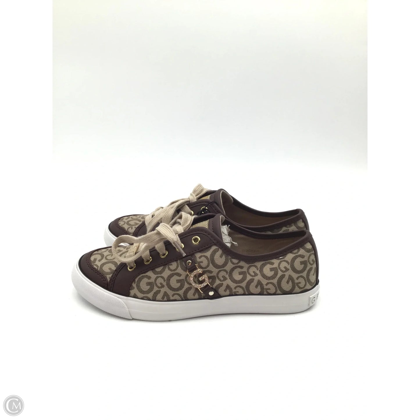 Shoes Sneakers By G By Guess In Brown & Tan, Size: 7.5
