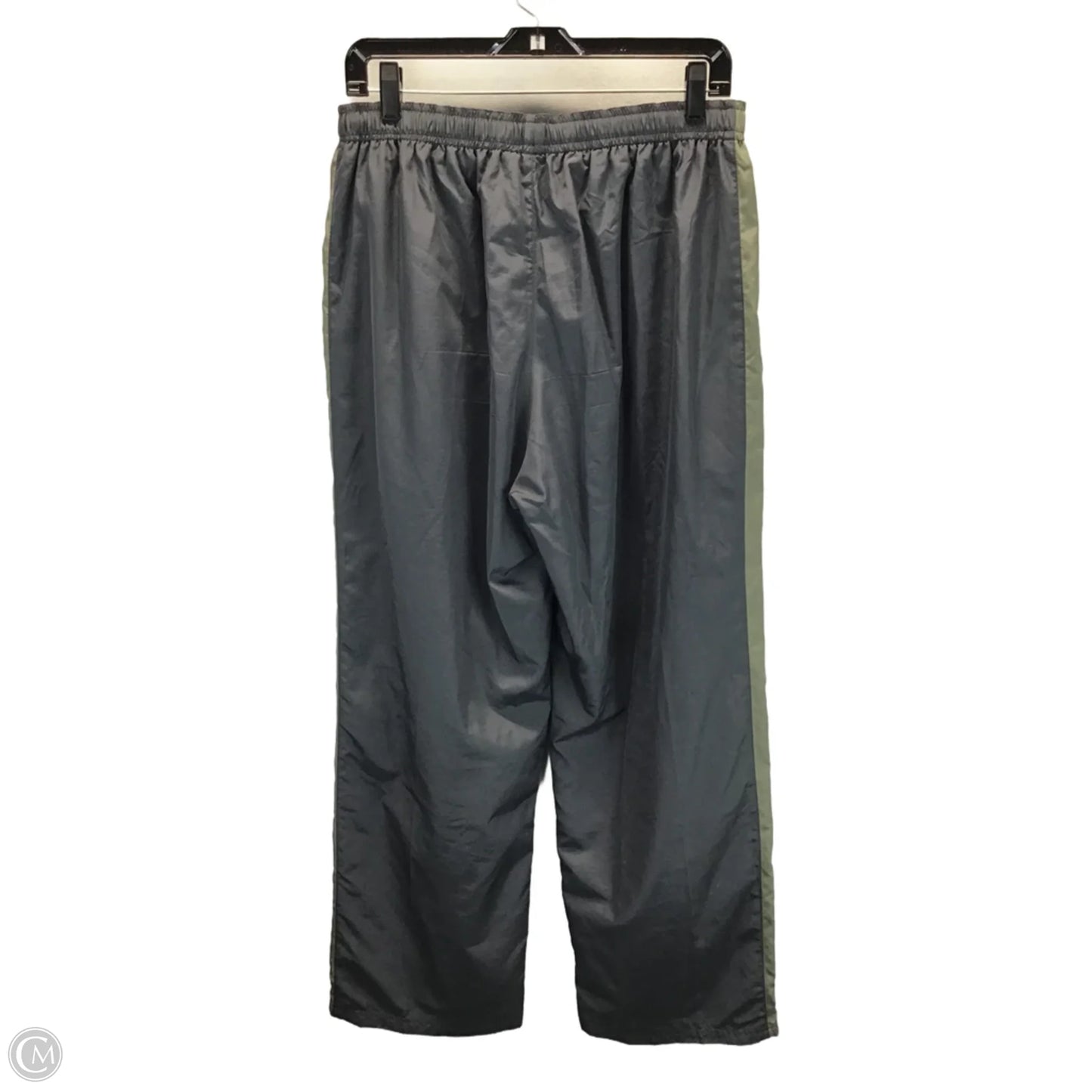 Athletic Pants By Reebok In Green & Grey, Size: L