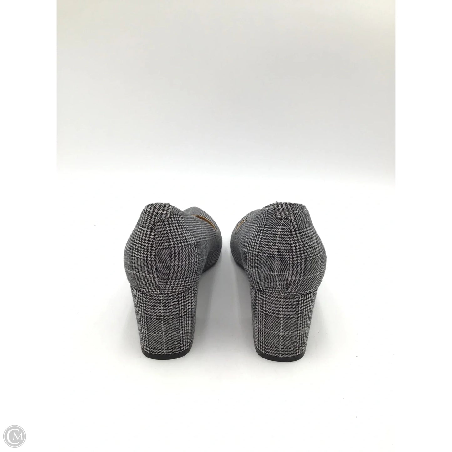 Shoes Heels Block By Nine West In Plaid Pattern, Size: 8