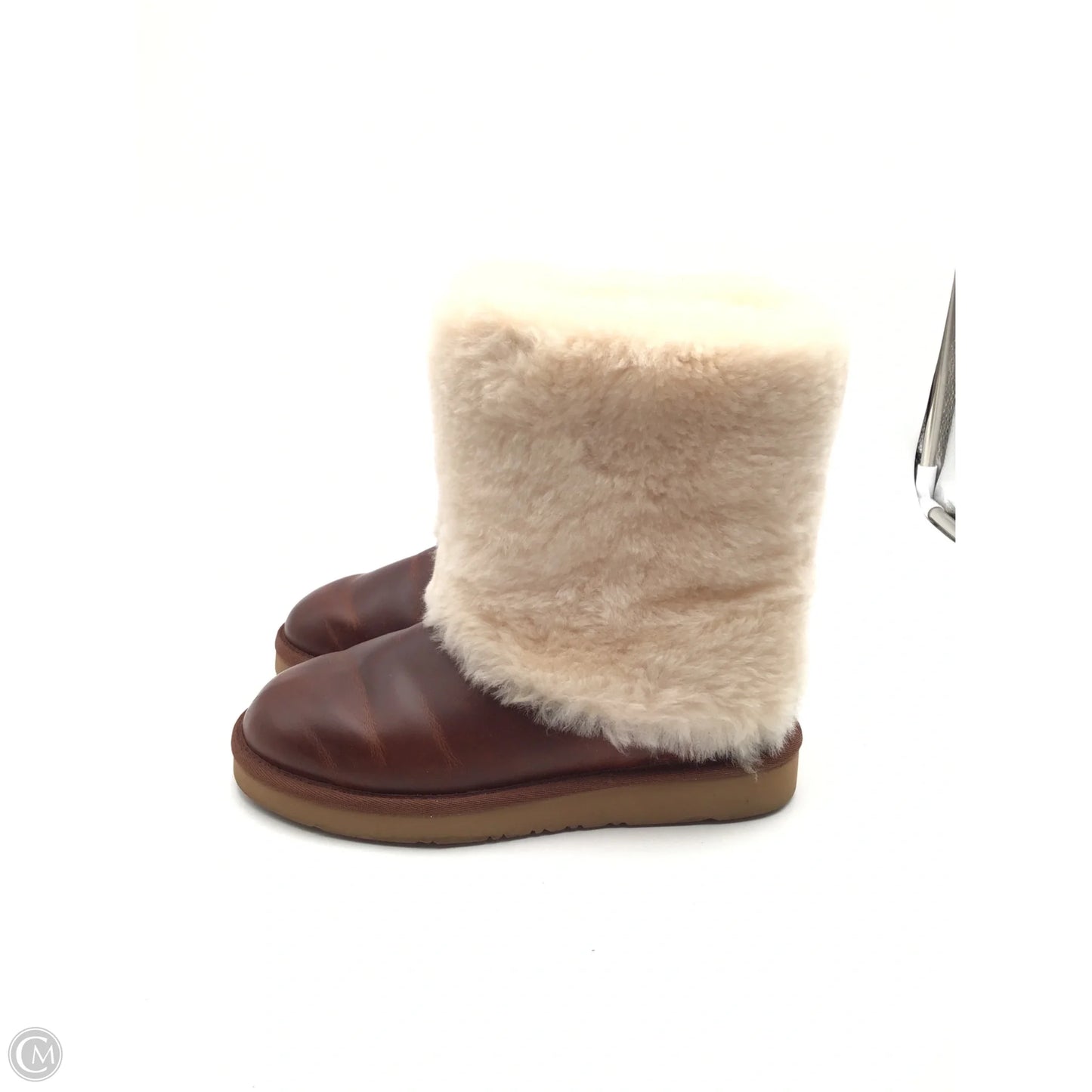 Boots Designer By Ugg In Brown, Size: 7