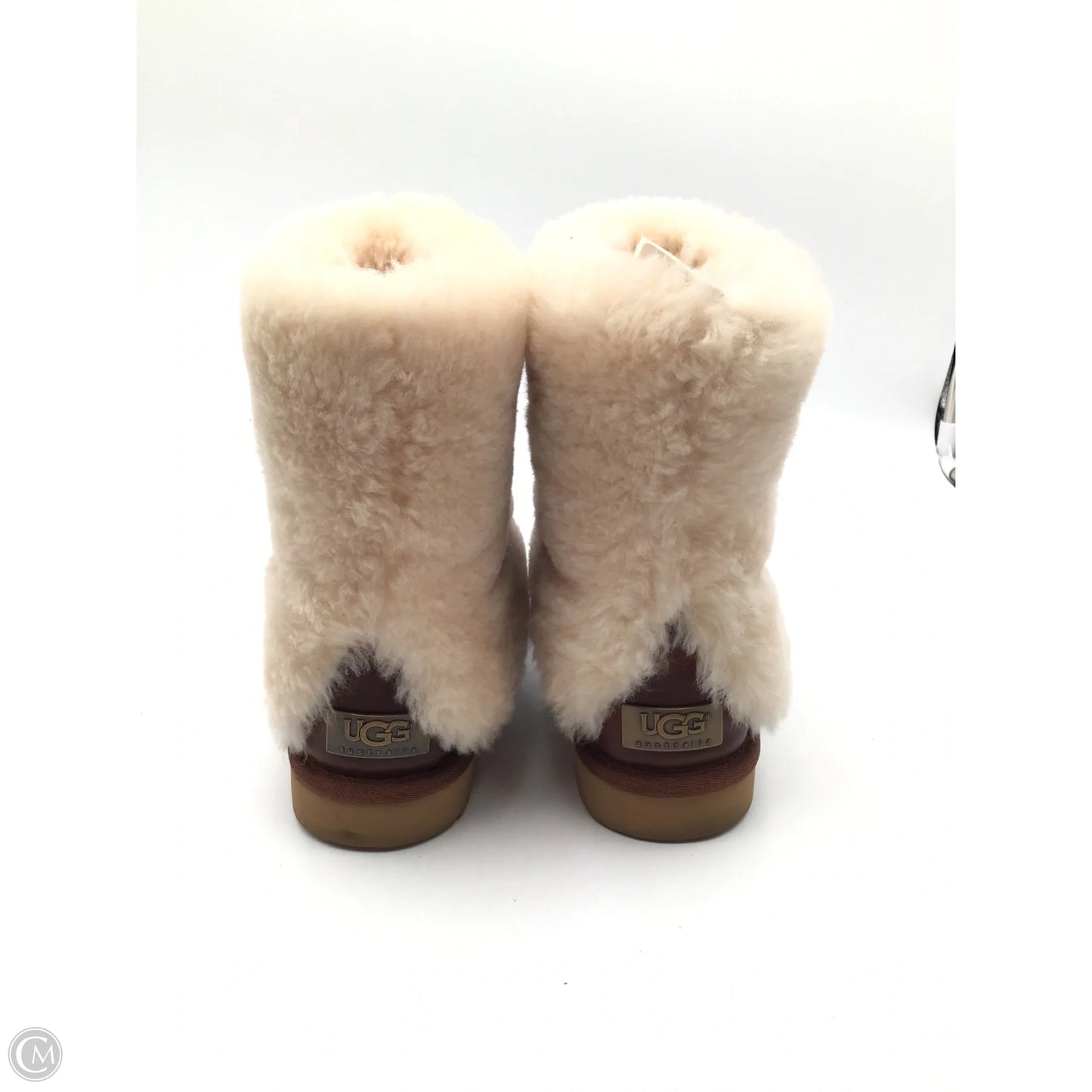 Boots Designer By Ugg In Brown, Size: 7