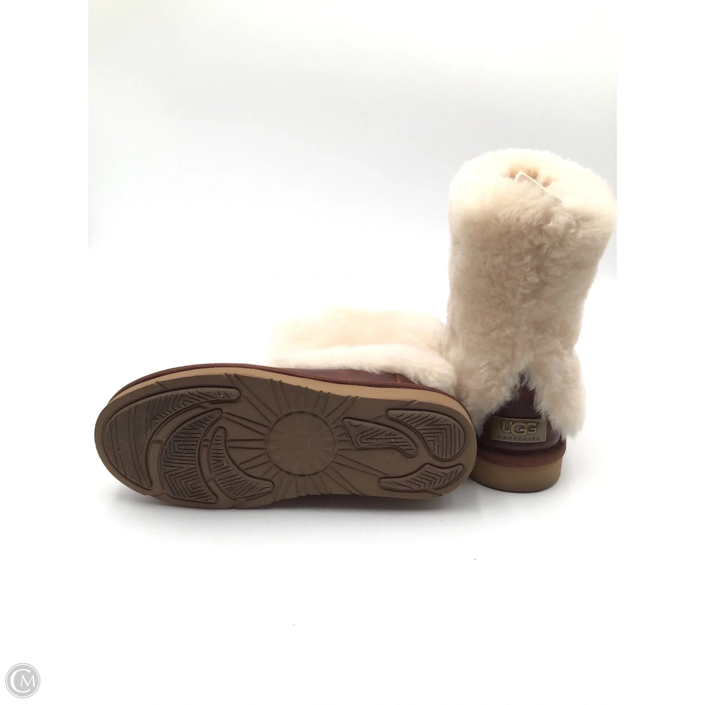 Boots Designer By Ugg In Brown, Size: 7