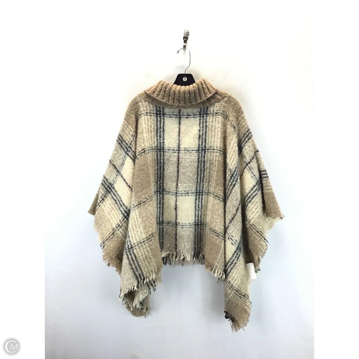 Shawl By Clothes Mentor In Plaid Pattern, Size: Osfm