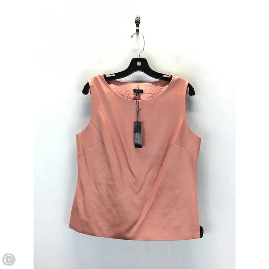 Top Sleeveless By Talbots In Peach, Size: 14