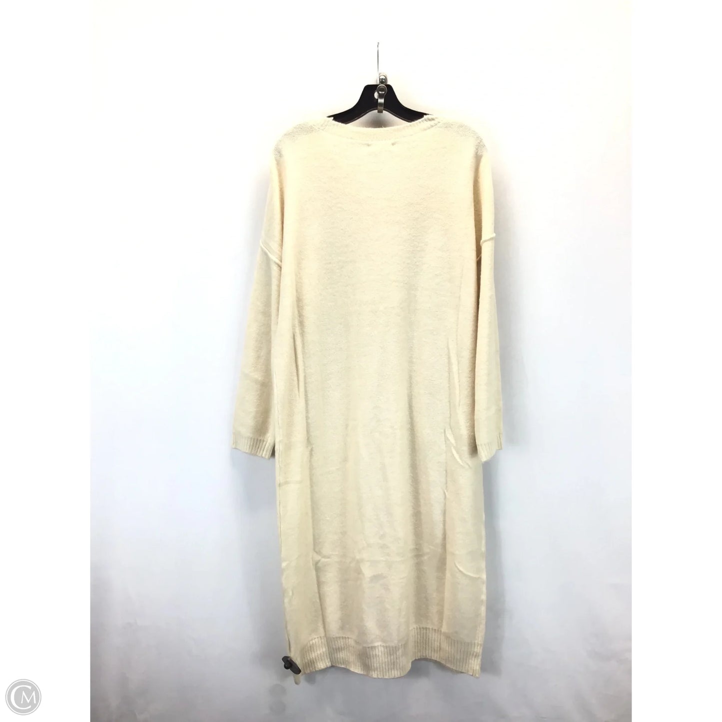 Dress Sweater By Clothes Mentor In Cream, Size: Xl