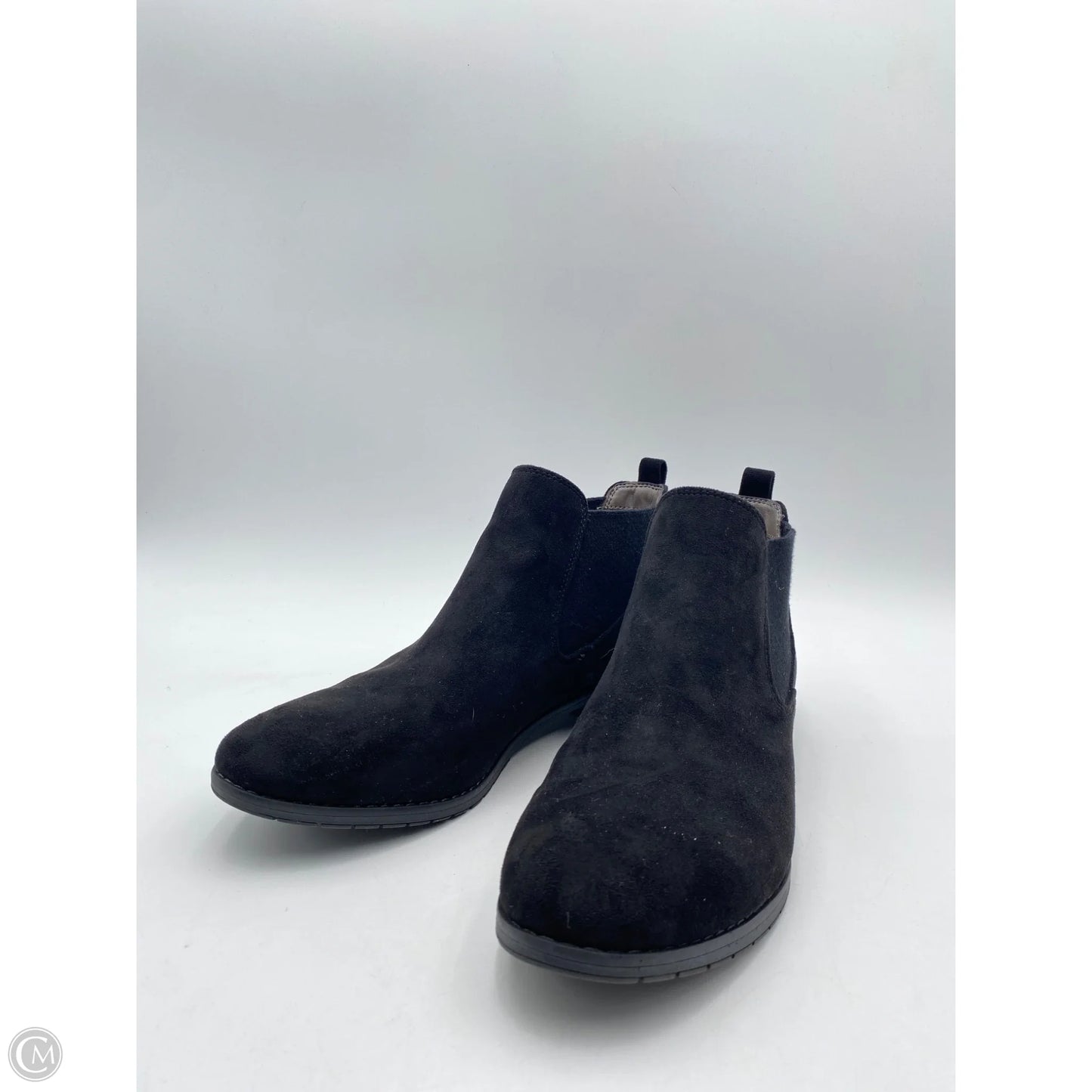 Boots Ankle Flats By Sofft In Black, Size: 11