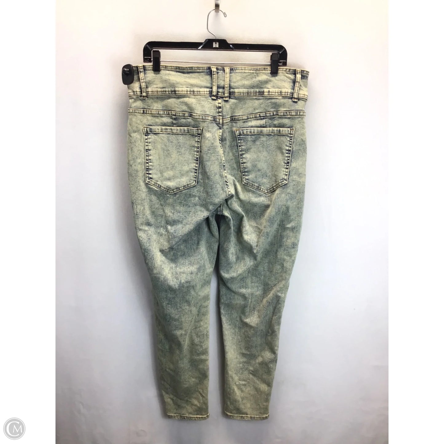 Jeans Skinny By Shein In Blue & Tan, Size: 2x