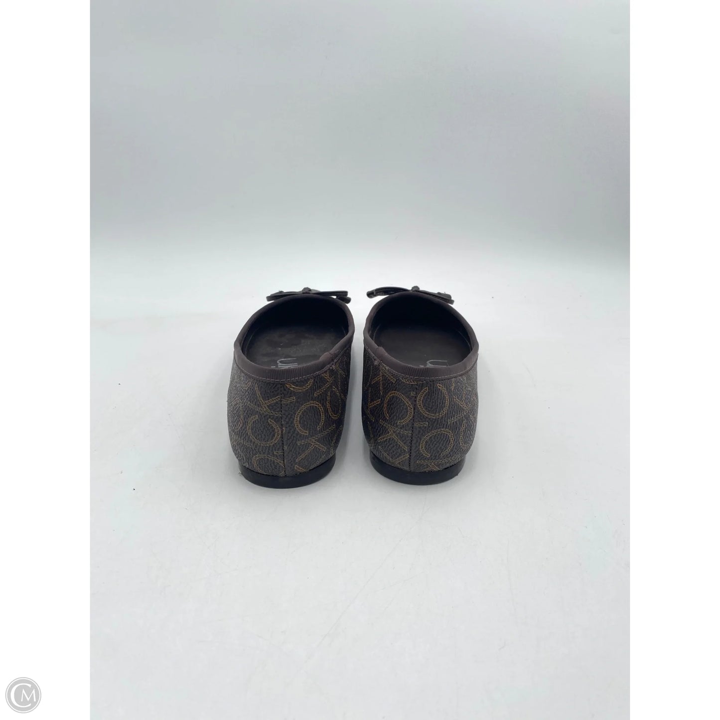 Shoes Flats By Calvin Klein In Brown & Tan, Size: 8