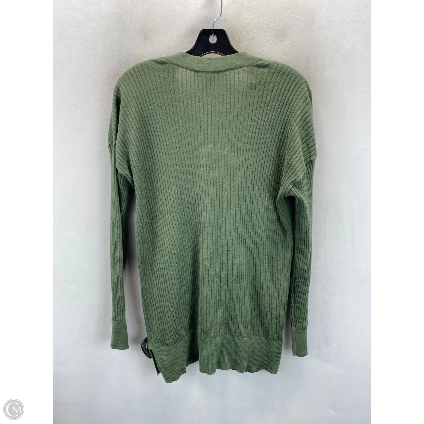 Sweater Cardigan By Loft In Green, Size: S
