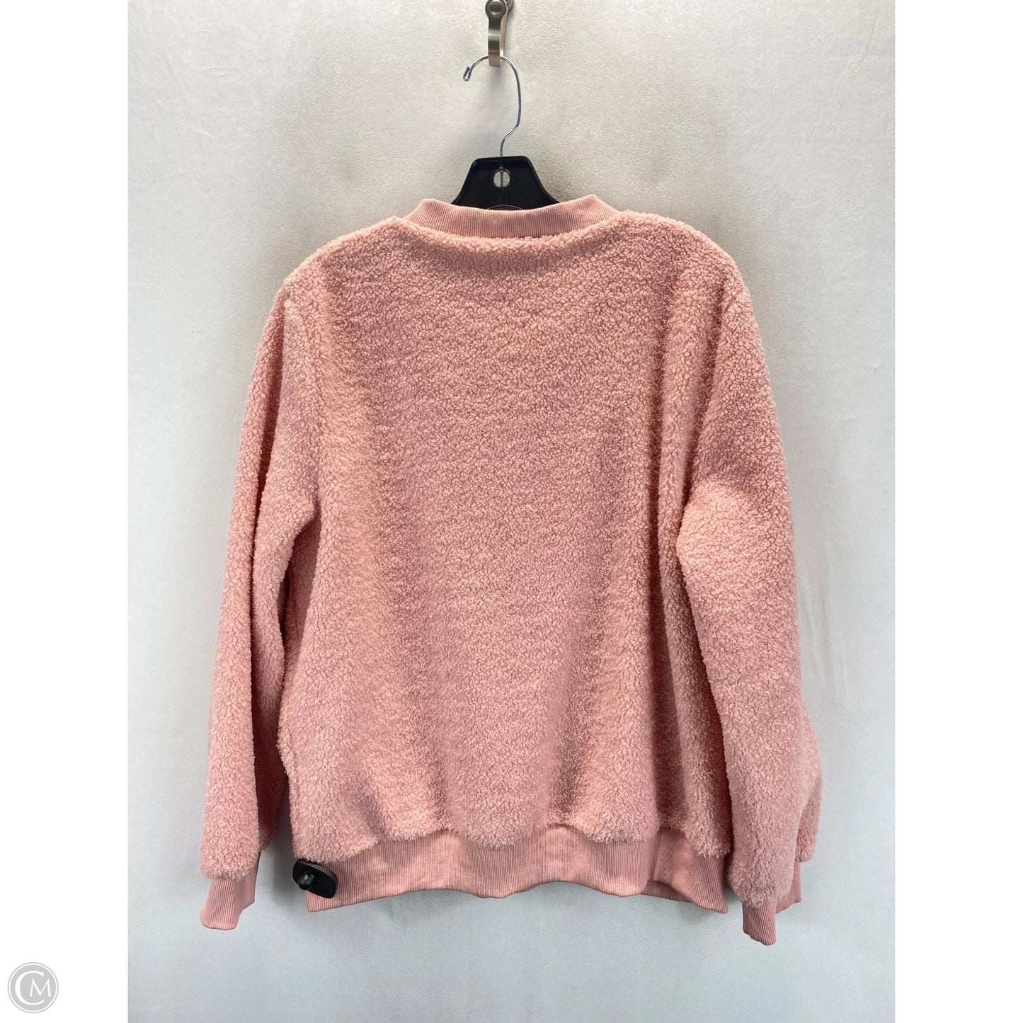 Jacket Faux Fur & Sherpa By Clothes Mentor In Pink, Size: L