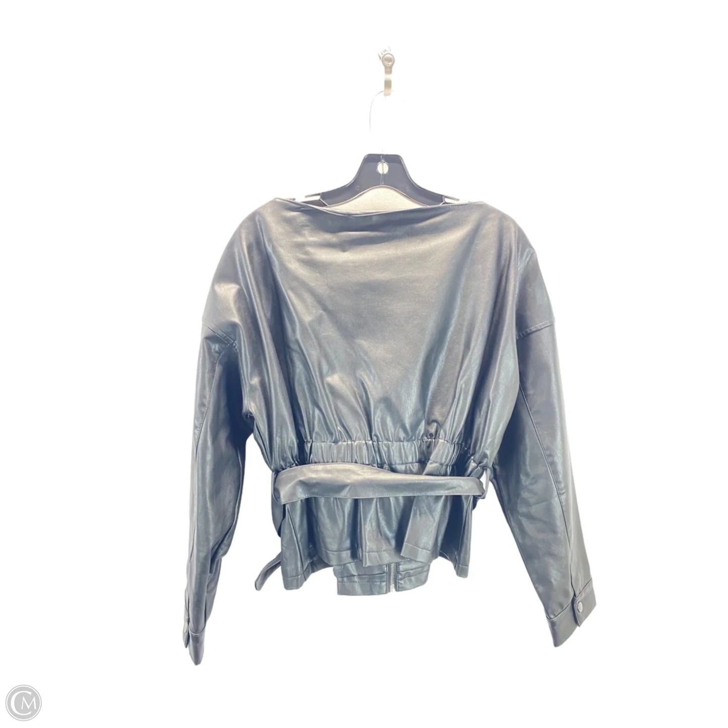 Jacket Moto By Venus In Black, Size: 14