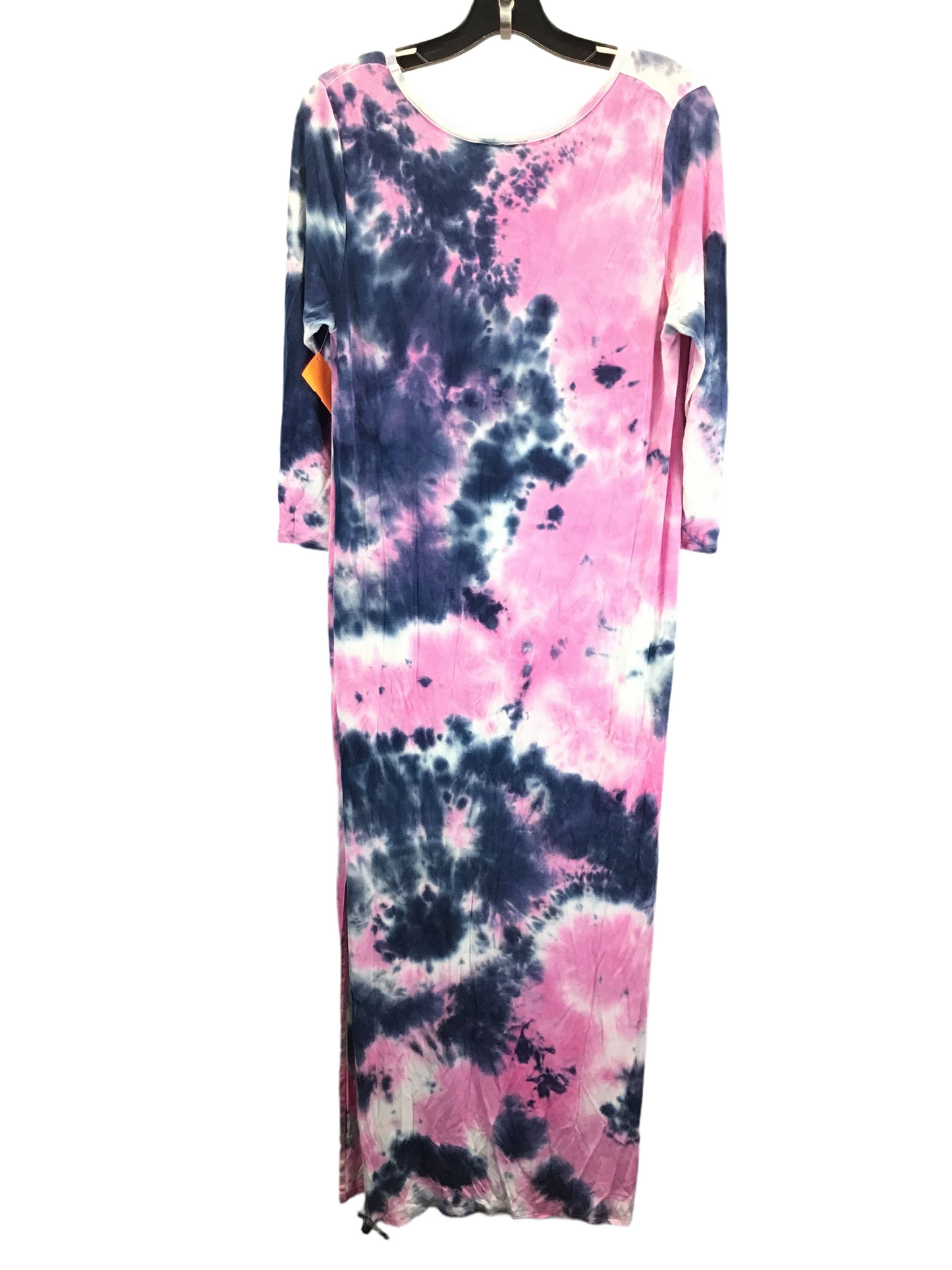 Tie Dye Print Dress Casual Maxi Ee Some, Size L