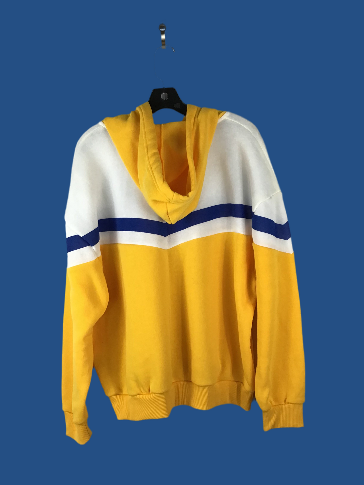 Athletic Jacket By New Look In White & Yellow, Size: 2x