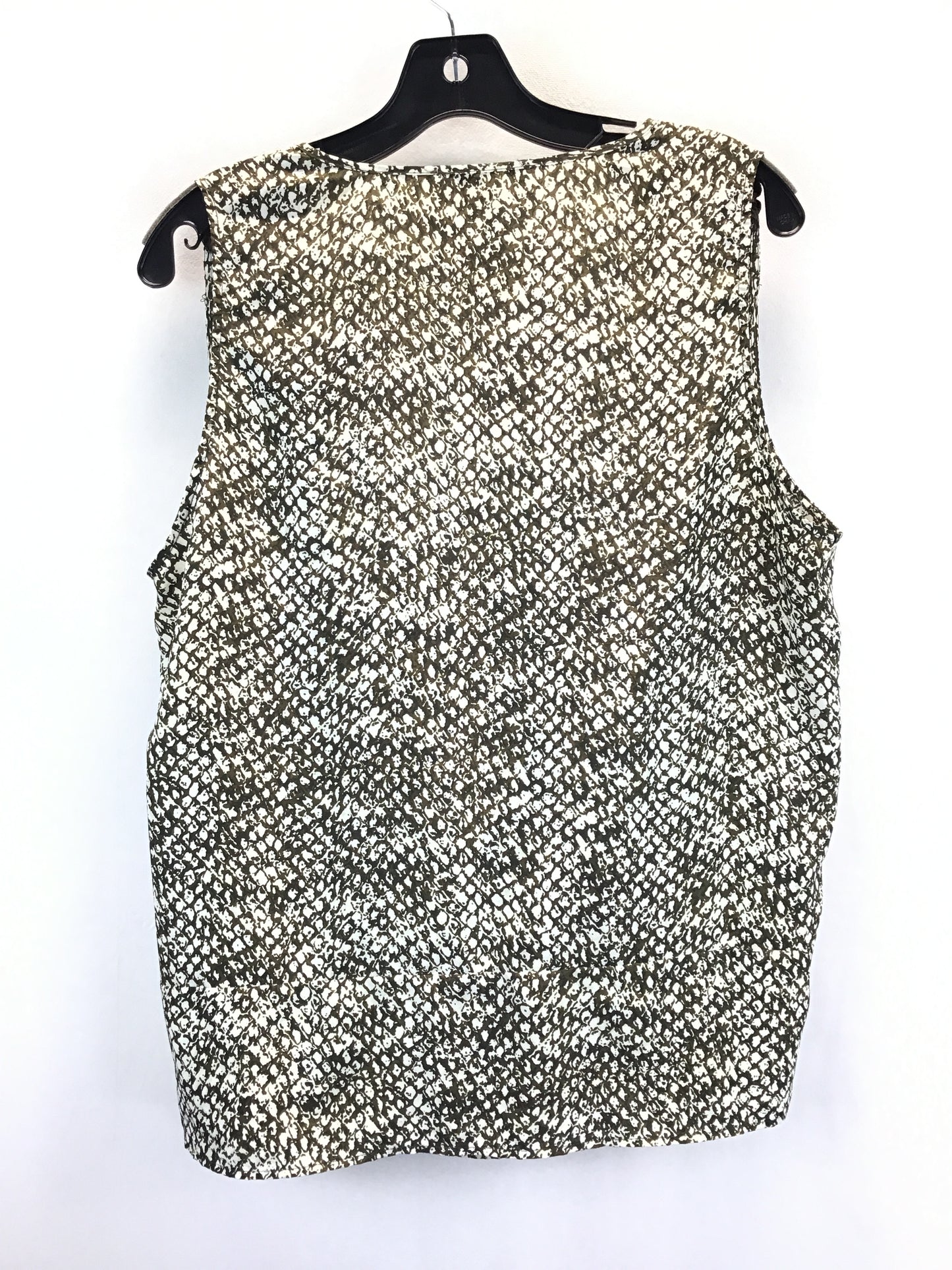 Green Top Sleeveless Michael By Michael Kors, Size L