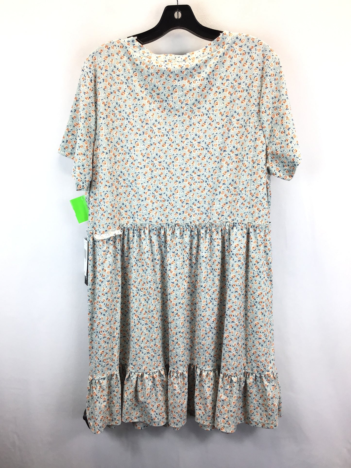 Floral Print Dress Casual Midi As U Wish, Size 2x