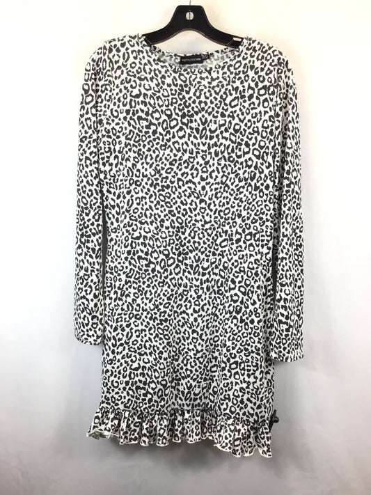 Tunic Long Sleeve By Pretty Little Thing In Animal Print, Size: 12