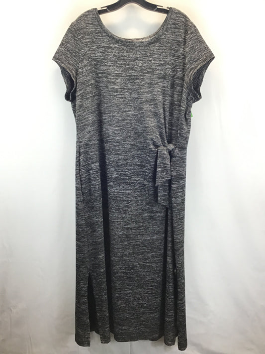 Dress Casual Midi By Cmc In Grey, Size: 2x