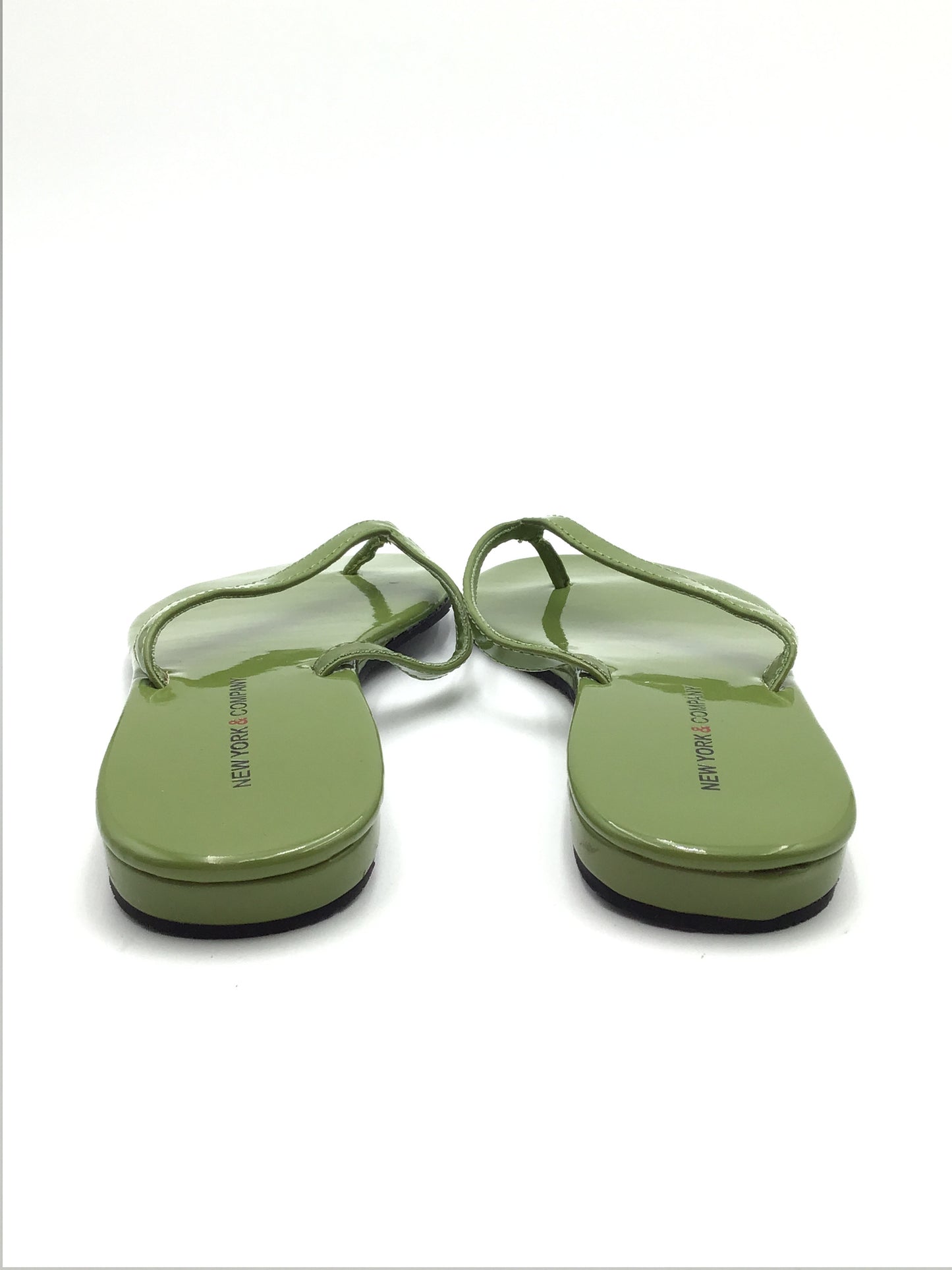 Green Sandals Flip Flops New York And Co, Size 7