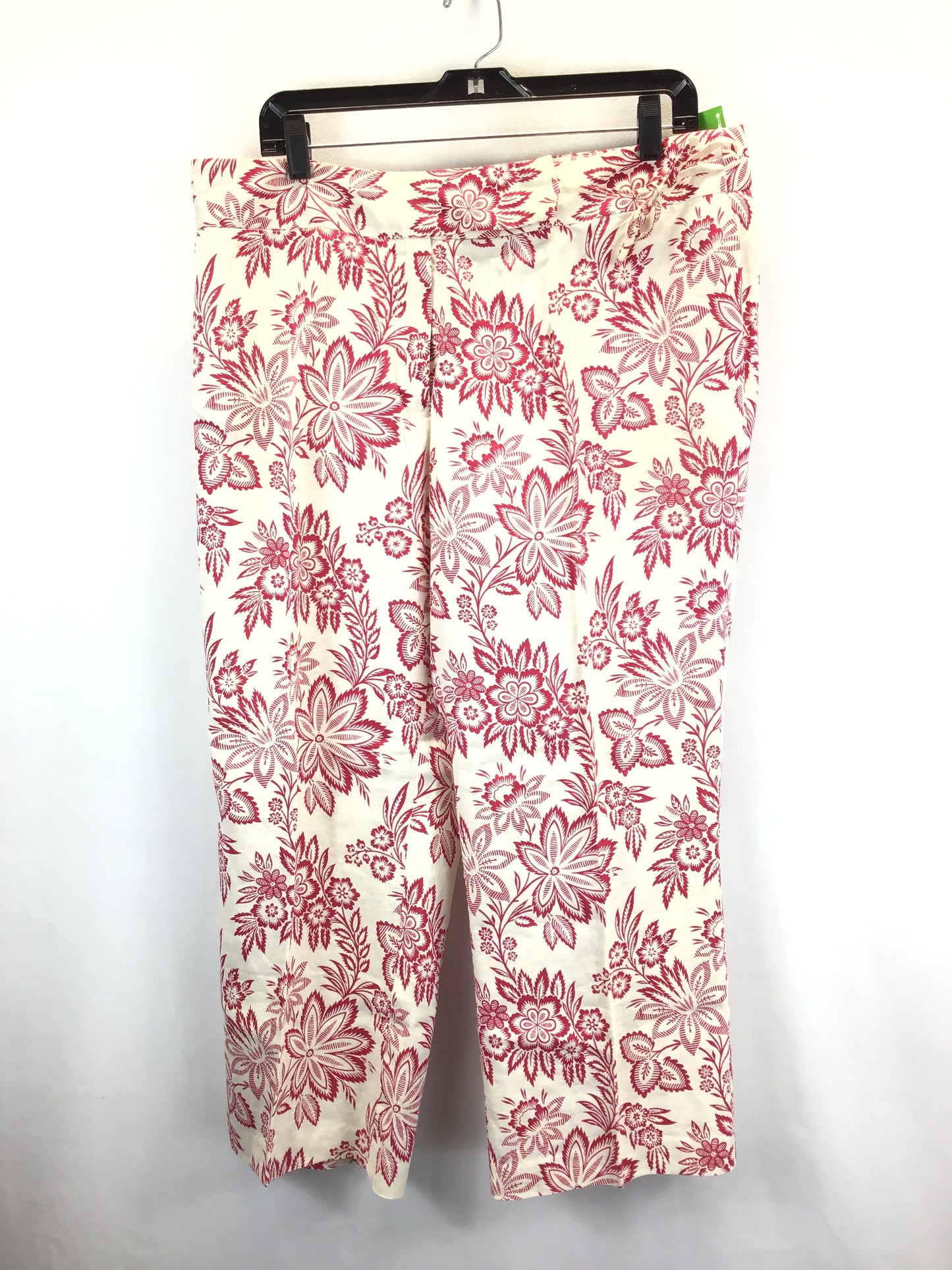 Red & White Pants Linen Tommy Hilfiger, Size 14