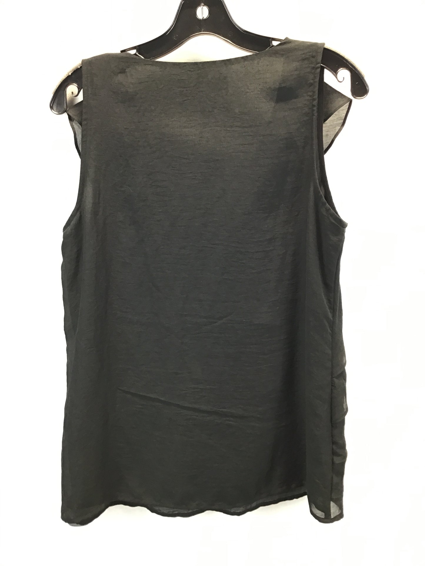 Top Sleeveless By Loft In Black, Size: M