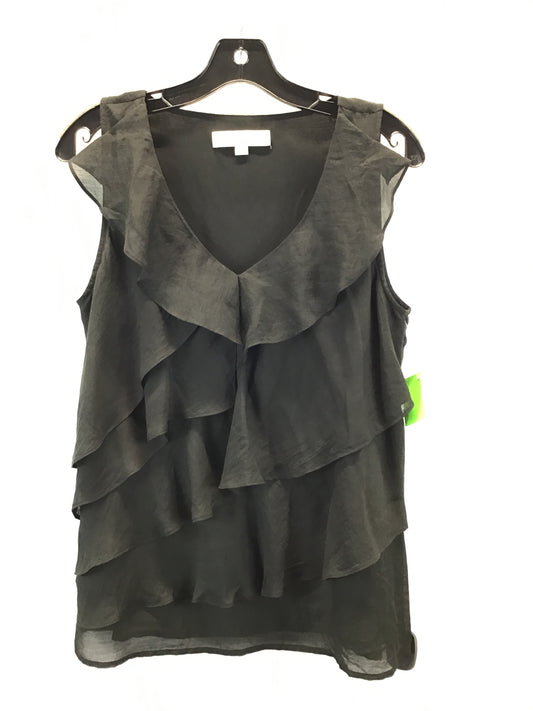 Top Sleeveless By Loft In Black, Size: M