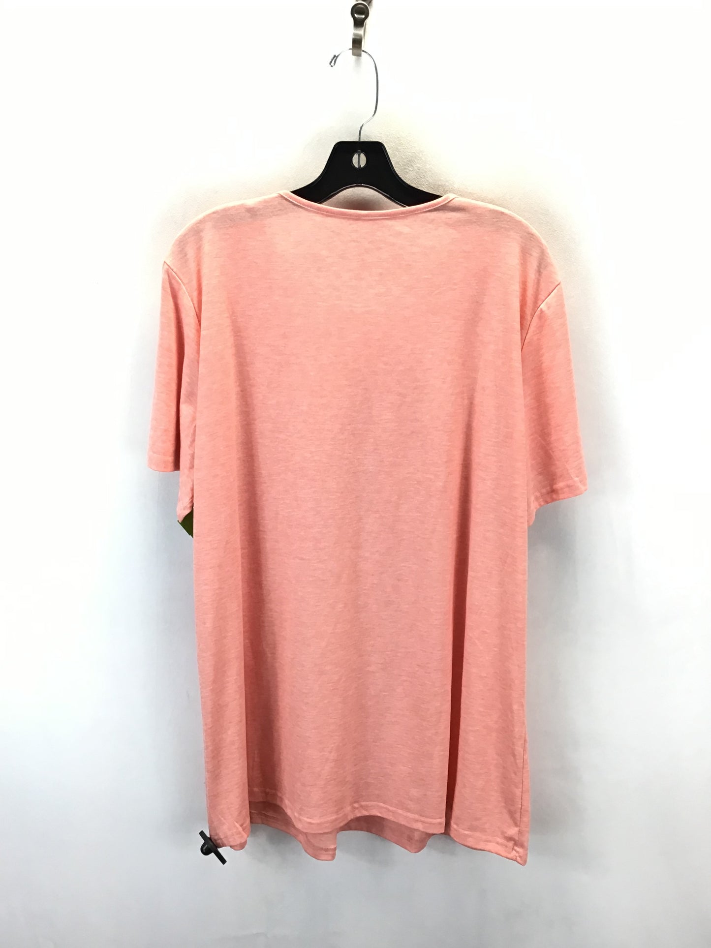 Top Short Sleeve Basic By Clothes Mentor In Coral, Size: 2x