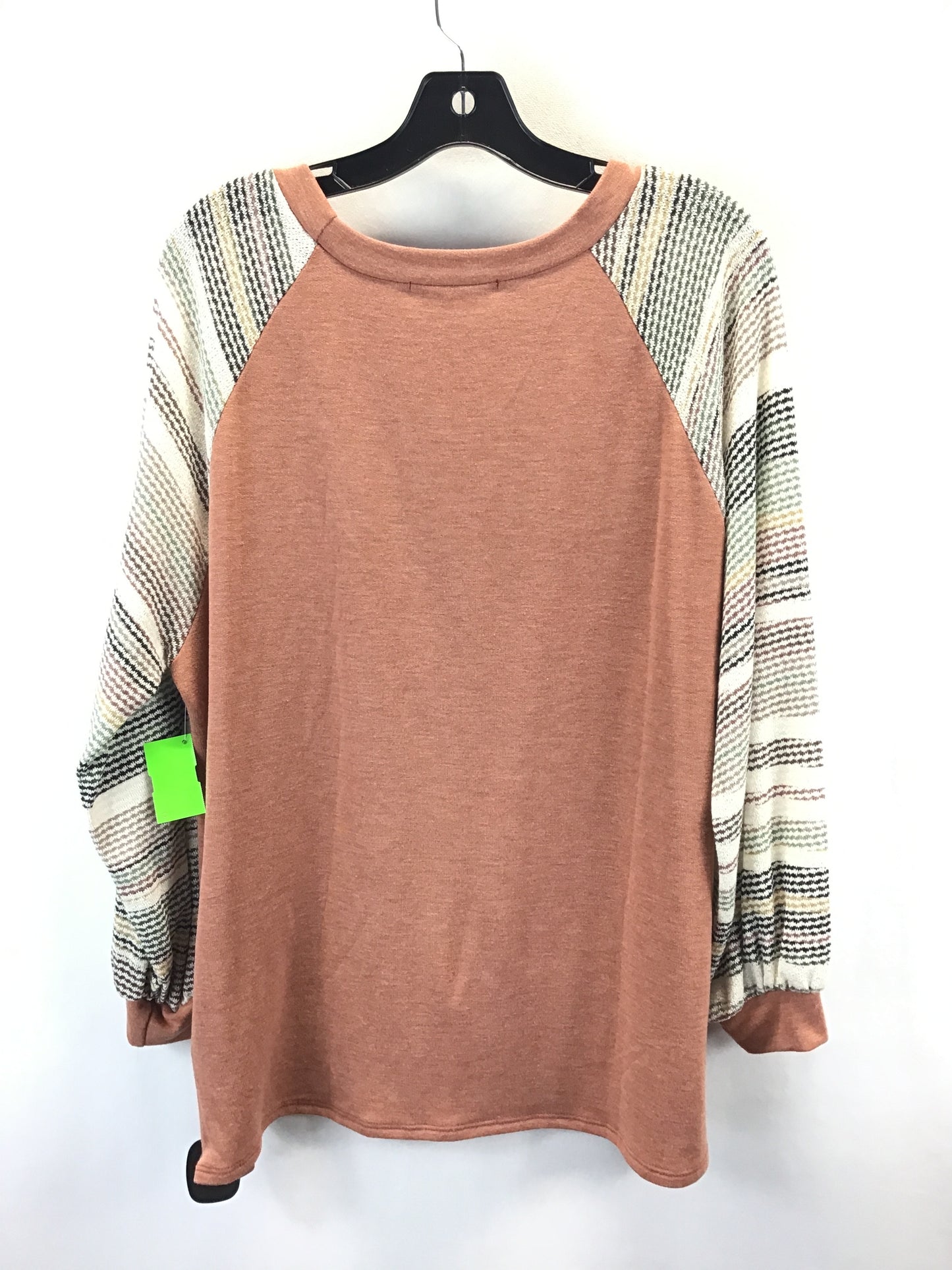 Top Long Sleeve By Haptics In Tan, Size: L