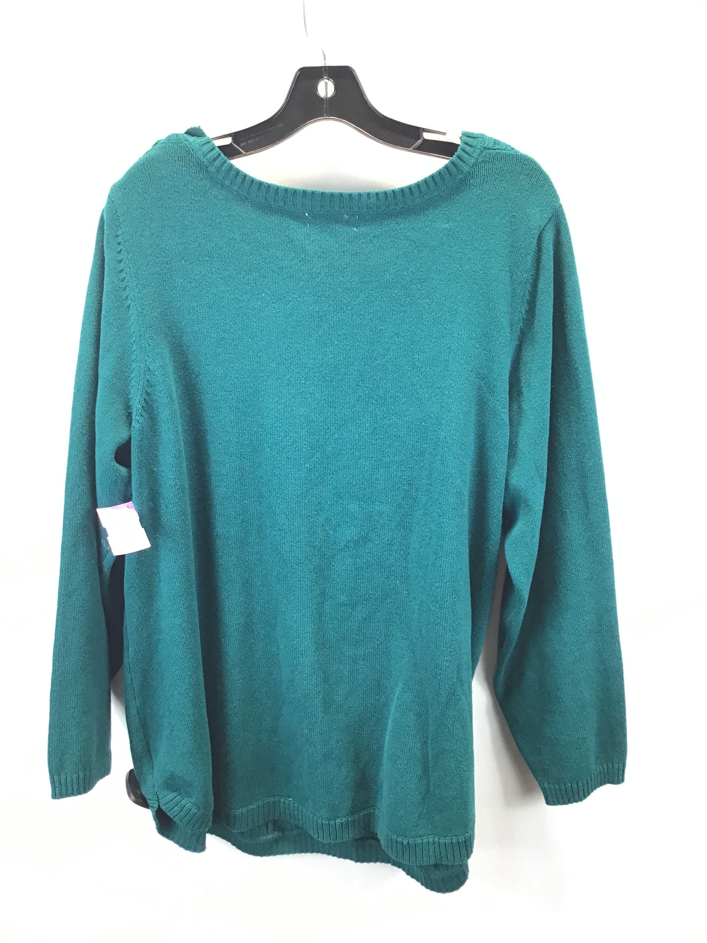 Sweater By Charter Club In Green, Size: 2x