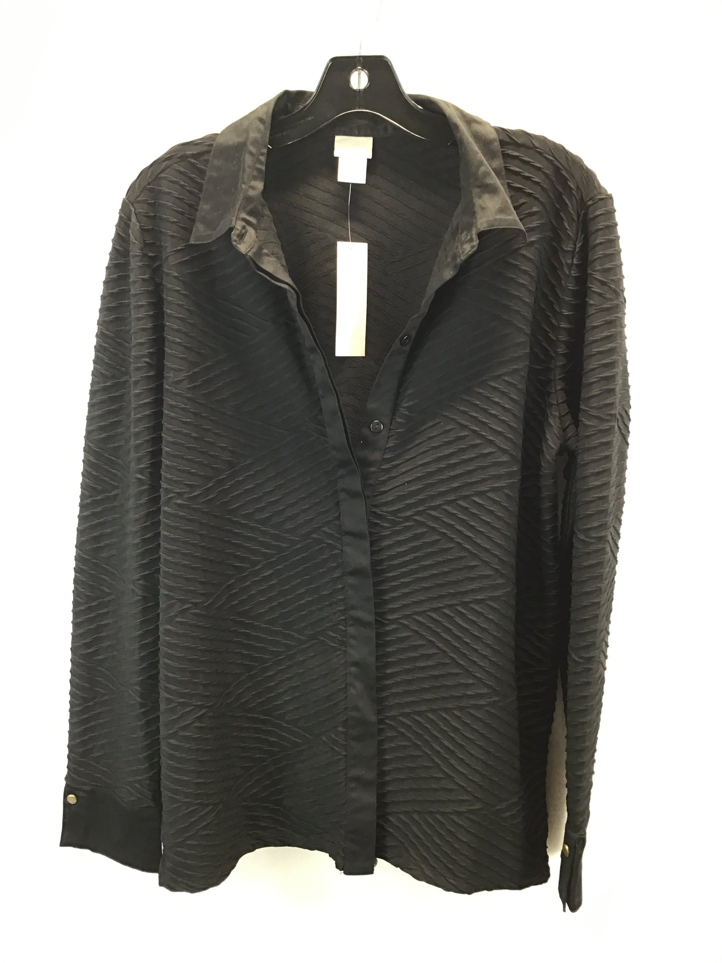 Top Long Sleeve By Chicos In Black, Size: 2