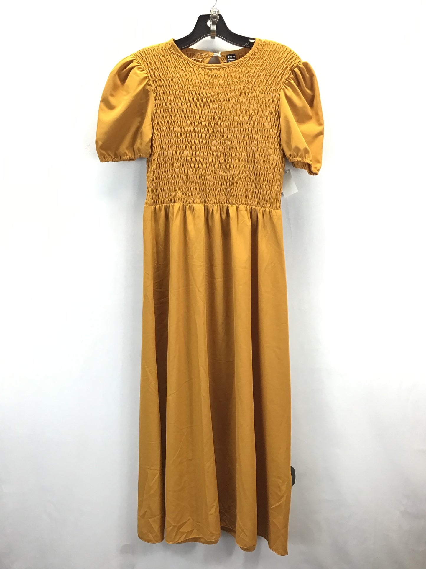 Dress Casual Midi By Shein In Mustard, Size: L