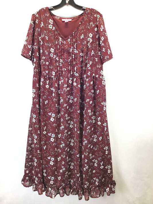 Dress Casual Maxi By Woman Within In Floral, Size: 18