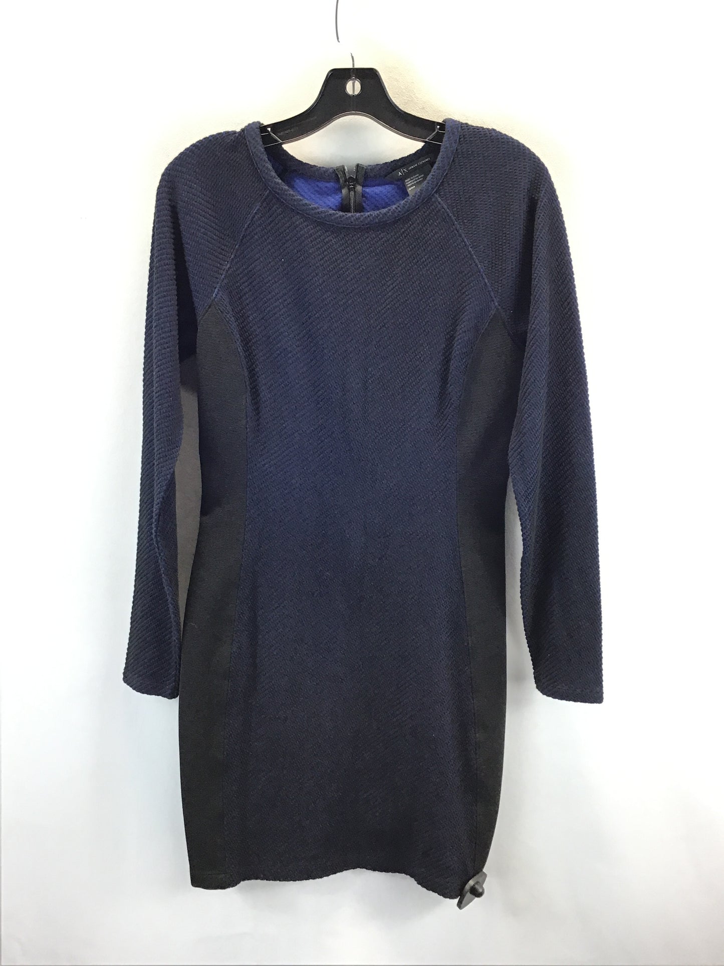 Dress Work By Armani Exchange In Blue Black, Size: S