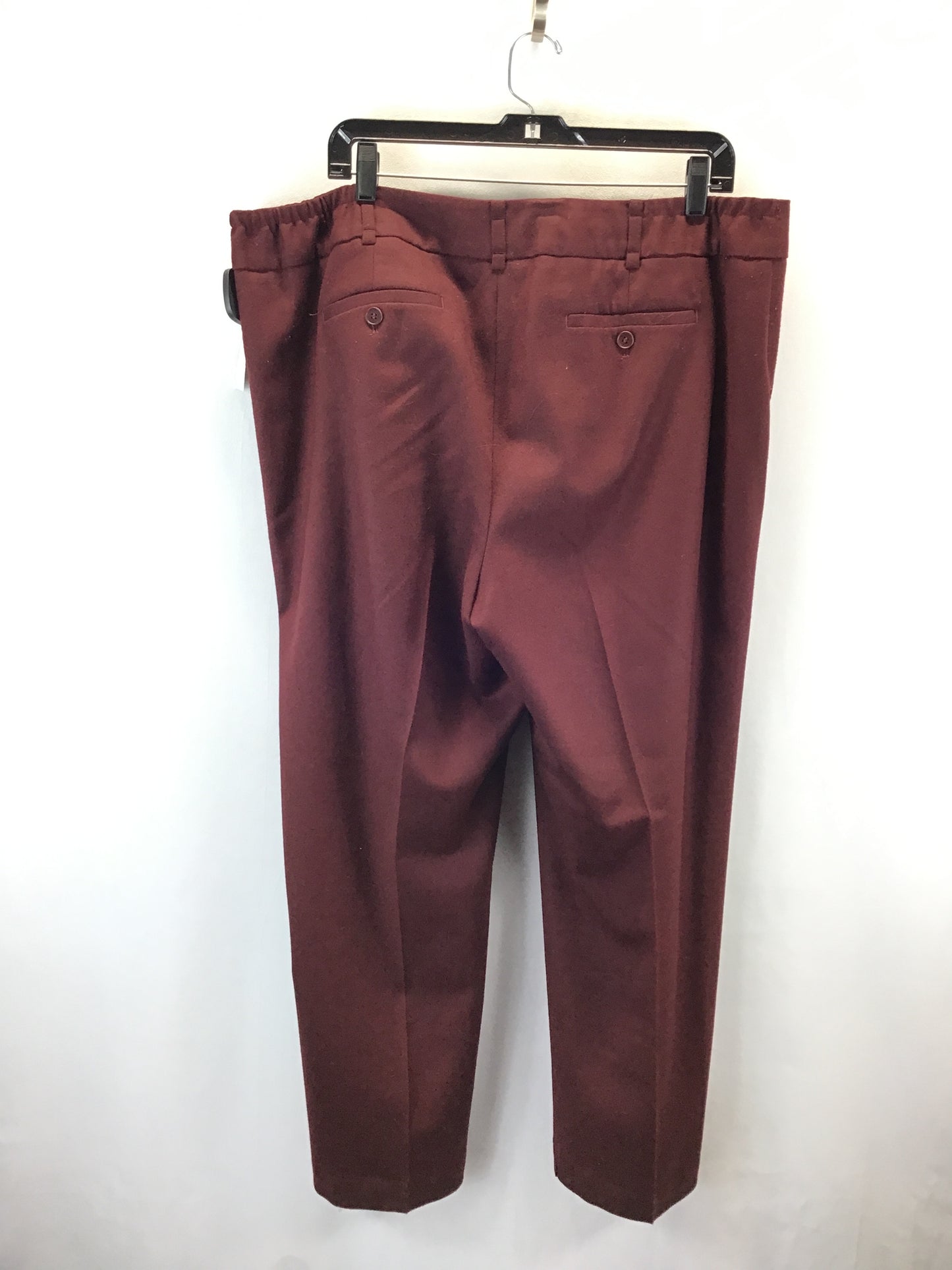 Pants Work/dress By Talbots In Burgundy, Size: 18