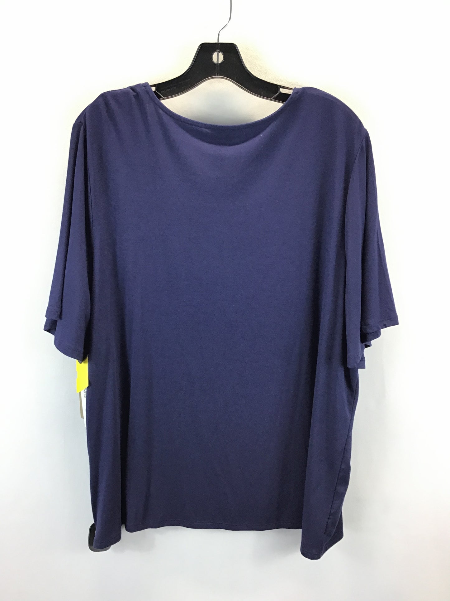 Top Short Sleeve By Chicos In Navy, Size: 3