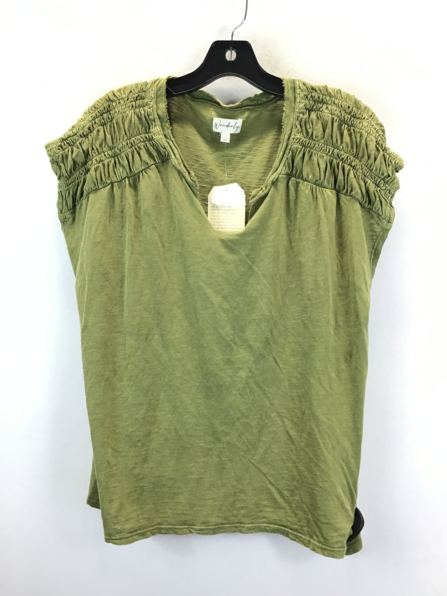 Green Top Sleeveless Wonderly, Size L