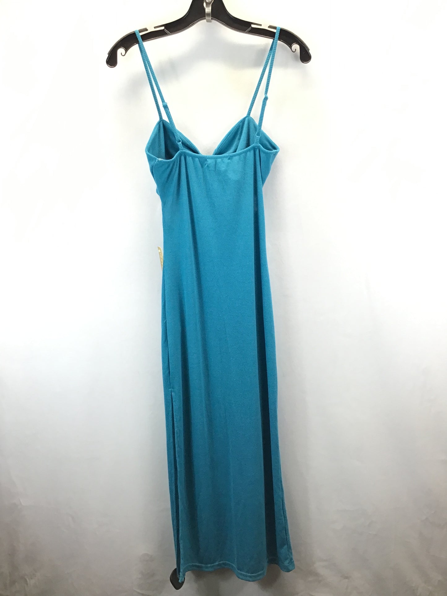 Teal Dress Casual Maxi Clothes Mentor, Size M