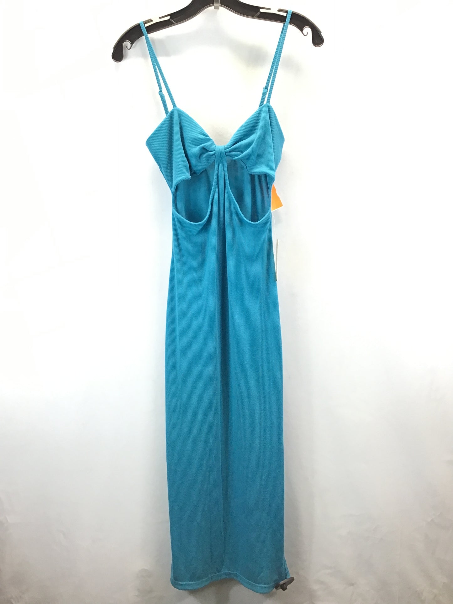 Teal Dress Casual Maxi Clothes Mentor, Size M