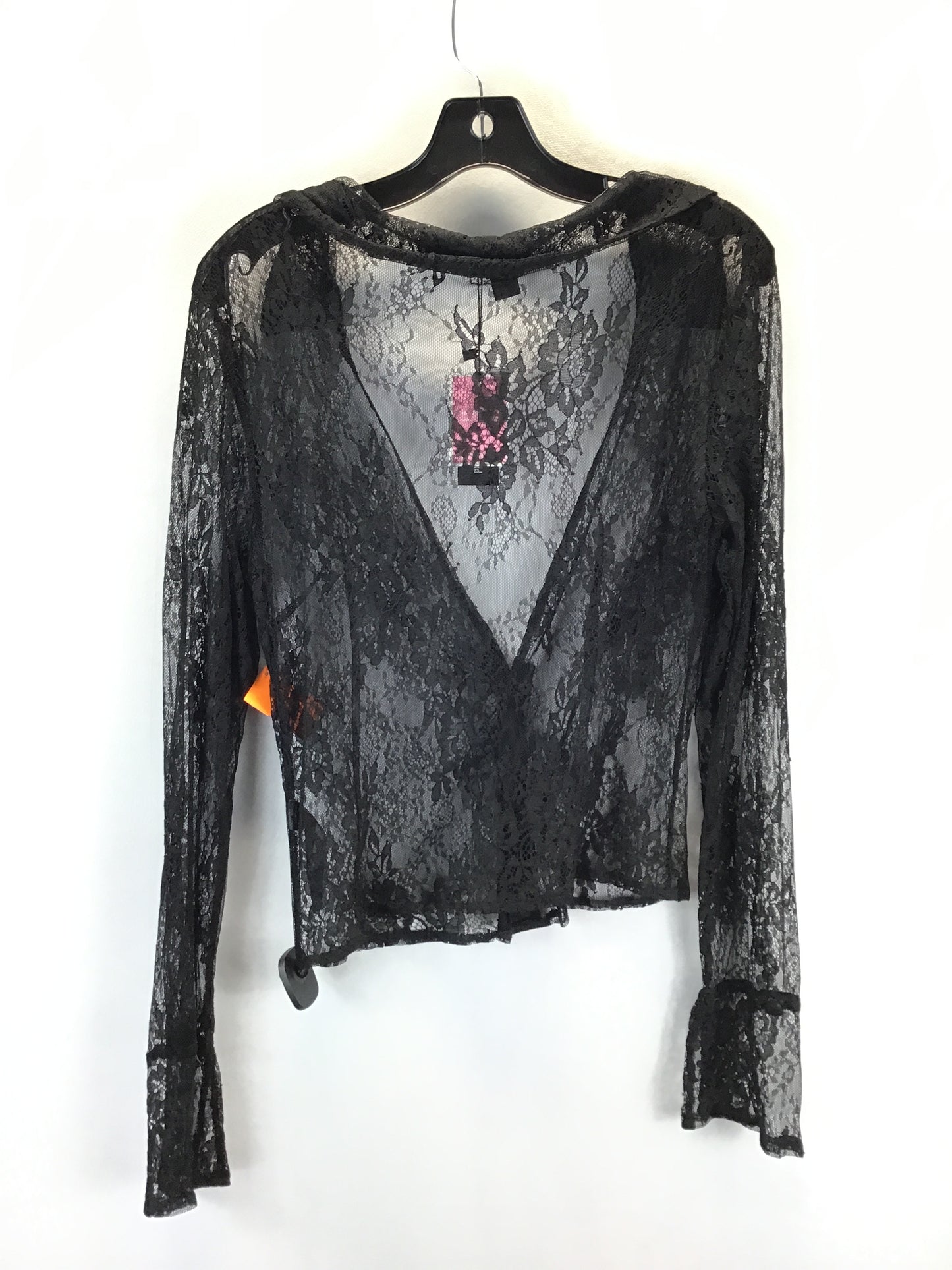 Top Long Sleeve By Pretty Little Thing In Black, Size: 10