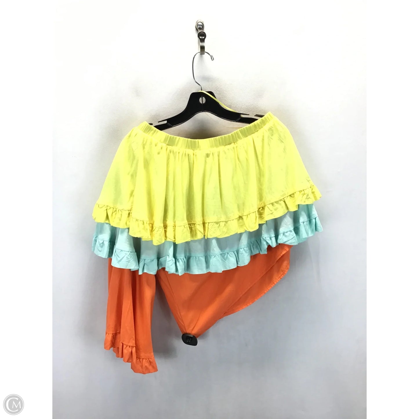Top Long Sleeve By Clothes Mentor In Orange & Yellow, Size: S